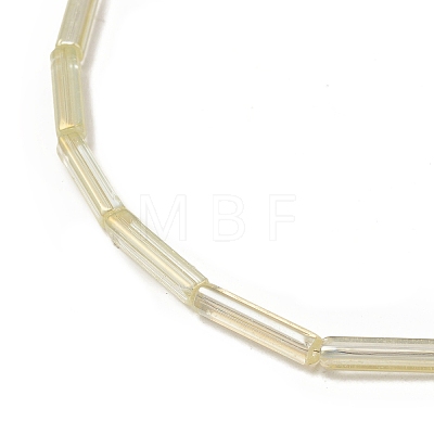 Electroplate Glass Beads Strands EGLA-L044-I-1