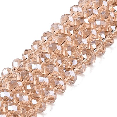 Electroplate Glass Beads Strands EGLA-A044-T8mm-A20-1