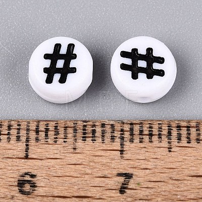 Opaque Acrylic Beads SACR-Q001-10B-1