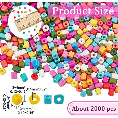  2000Pcs Opaque Colour Glass Seed Beads SEED-NB0001-90-1