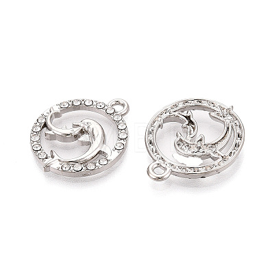 Alloy Rhinestone Pendants FIND-N008-30P-1