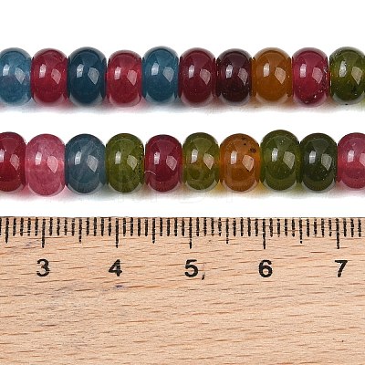 Natural Deyd White Jade Beads Strands GG-CBAD029-B06-5x8mm-1