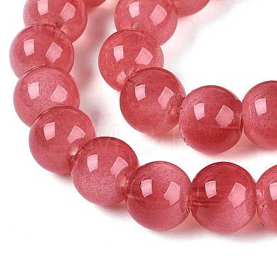 Transparent Glass Imitation Cat Eye Beads Strands GLAA-Q110-01C-12-1