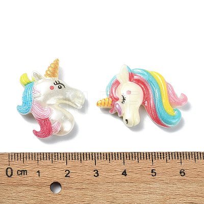 Opaque Resin Decoden Cabochons RESI-G088-01-1