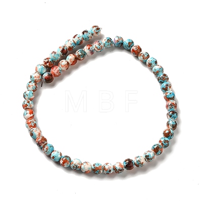 Synthetic Turquoise Dyed Beads Strands G-E594-24-1