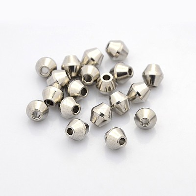 Bicone 201 Stainless Steel Beads STAS-N044-15-1
