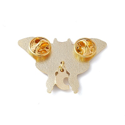 Moth With Moon Phase Enamel Pin JEWB-D012-05-1