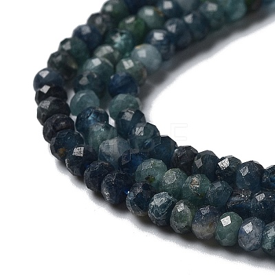 Natural Blue Tourmaline Beads Strands G-B088-D12-01-1