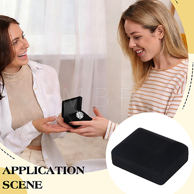 Flocking Jewelry Boxes for Badge CON-WH0112-067B-1