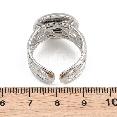 304 Stainless Steel Cuff Ring Components SA-CBA82C8-01E-P-1