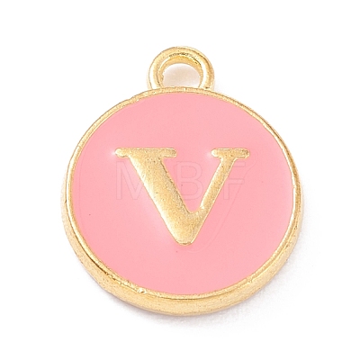 Golden Plated Alloy Enamel Charms X-ENAM-Q437-14V-1