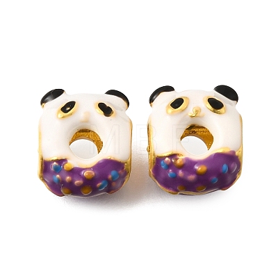 Alloy Enamel European Beads MPDL-F020-11C-MG02-1
