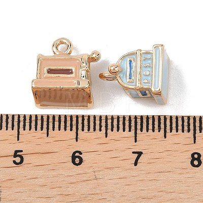 Alloy Enamel Pendants ENAM-A012-18G-1