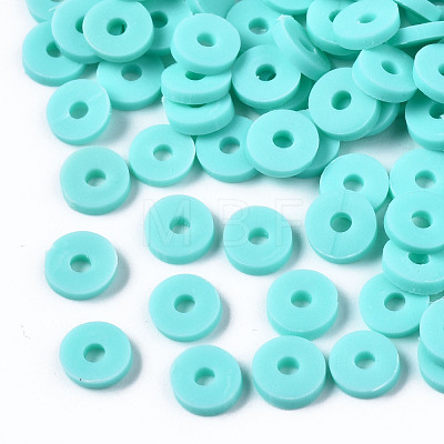 Handmade Polymer Clay Beads CLAY-R067-6.0mm-B20-1