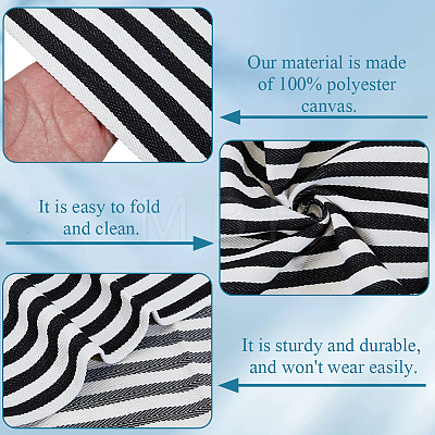 1Pc Stripe Polyester Chair Replacement Fabric AJEW-GF0014-50I-1