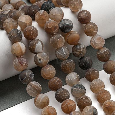 Natural Weathered Agate Beads Strands G-P538-A01-06-1