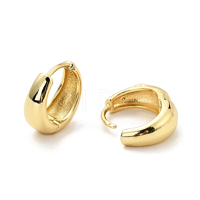 Brass Chunky Hoop Earrings for Women X-EJEW-G297-20G-1