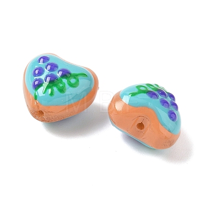 Baking Paint Glass Enamel Beads LAMP-D303-02D-1