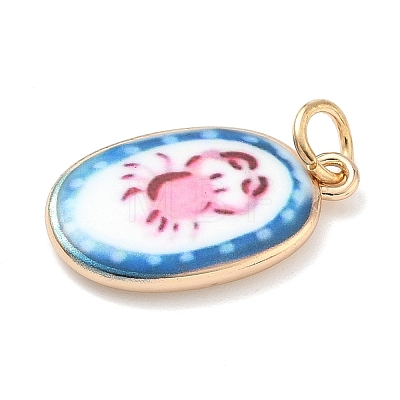 Printed Brass Pendants KK-D104-02A-G-1