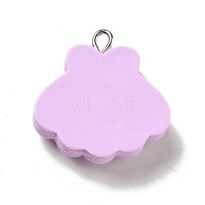 Opaque Resin Pendants RESI-G043-E06-1