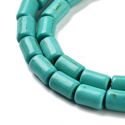 Synthetic Turquoise Beads Strands TURQ-G120-4x6mm-13-1