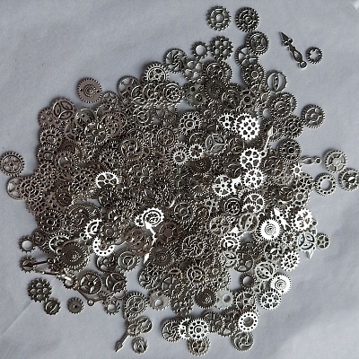 Zinc Alloy  Open Back Bezel Cabochons PALLOY-WH0072-82P-RS-1