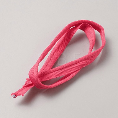 Flat Polyester Elastic Lip Trim Cord EW-WH0014-06C-1