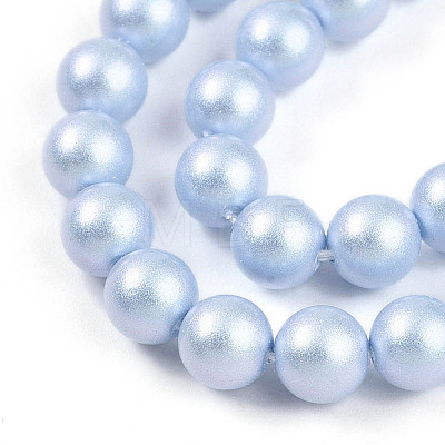 Baking Painted Pearlized Glass Pearl Bead Strands HY-N002-5mm-C04-1