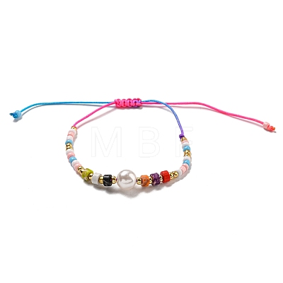  Colorful Beaded Bracelet Sweet and Cute Girl Style Adjustable Imitation Pearl Bracelet Versatile Bracelet AR4716-7-1