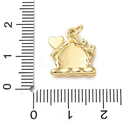 Brass Micro Pave Cubic Zirconia Pendants KK-I383-05G-05-1