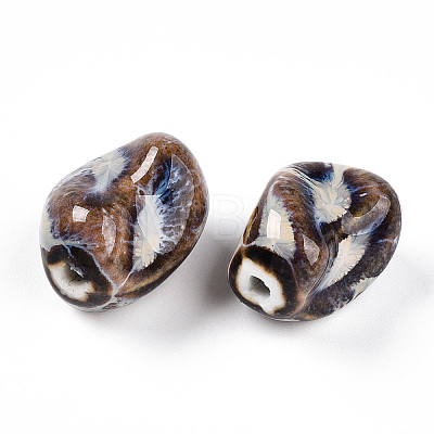 Handmade Porcelain Beads PORC-N008-06J-1