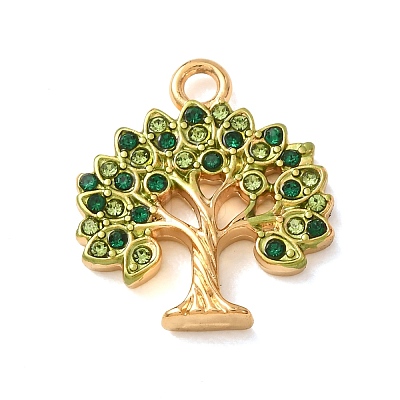 304 Stainless Steel Rhinestone Pendants SA-CBA59D3-04G-02-1