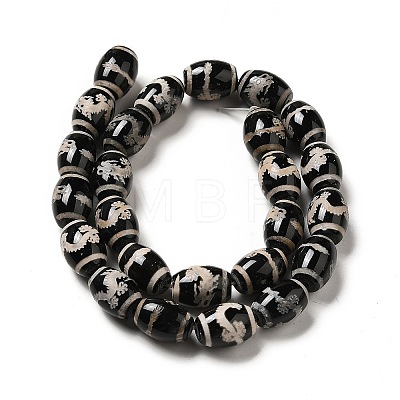 Tibetan Style dZi Beads Strands G-F726-A01-1