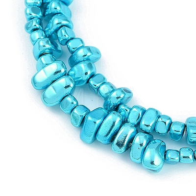 Baking Paint Electroplated Synthetic Non-magnetic Hematite Beads Strands G-H072-D01-01A-1