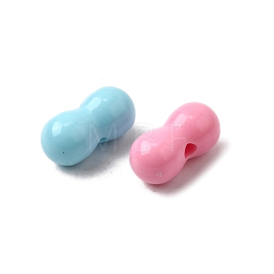 Opaque Acrylic Beads OACR-H051-08-1