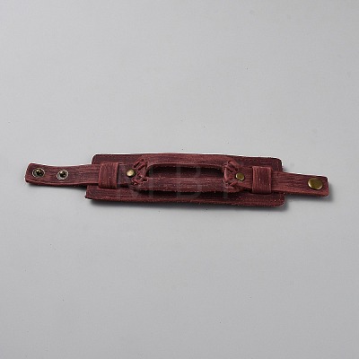 Vintage Cowhide Leather Bracelets BJEW-WH20006-20-1