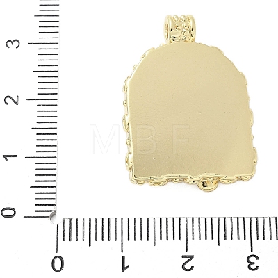 Brass Enamel Pendants KK-F886-01G-07-1