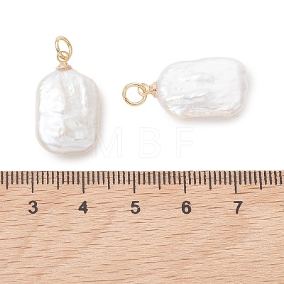 Natural Baroque Keshi Pearl Pendants PALLOY-JF05236-01-1