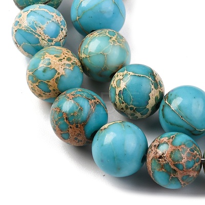 Dyed Natural Regalite/Imperial Jasper/Sea Sediment Jasper Beads Strands G-B124-C03-05-1