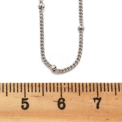 2MM Brass Satellite Chain Necklaces for Women NJEW-D302-49P-1