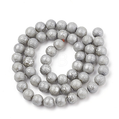 Electroplate Shell Pearl Beads Strands SHEL-T005-08C-1