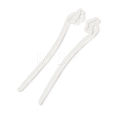 Opaque Acrylic Hair Sticks OHAR-C011-03H-1