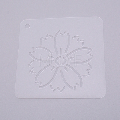 Matte PP Plastic Drawing Scale Template DIY-WH0210-49-1