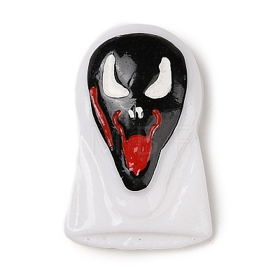 Ghost Mask Halloween Opaque Resin Decoden Cabochons RESI-R446-02B-1