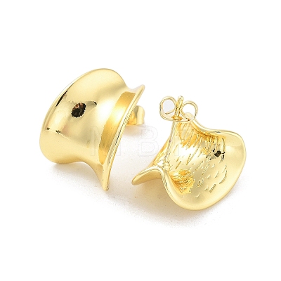 Rack Plating Brass Stud Earring EJEW-C078-09G-1