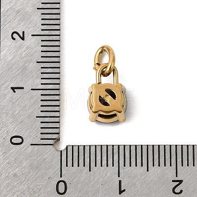 Birthdaystone Theme February 304 Stainless Steel Charms STAS-B128-60G-02-1
