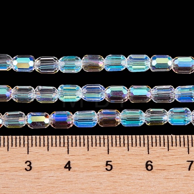 Electroplate Glass Beads Strands EGLA-D031-01Z-1