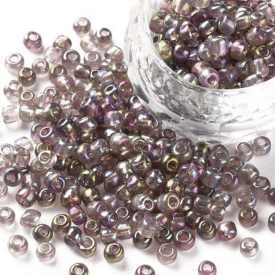 6/0 Round Glass Seed Beads SEED-US0003-4mm-176-1
