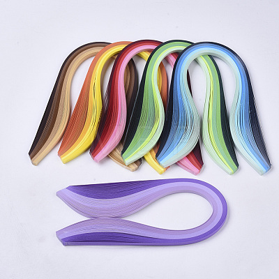 DIY Paper Quilling Strips Sets: Random Color Paper Quilling Strips DIY-S038-004-1