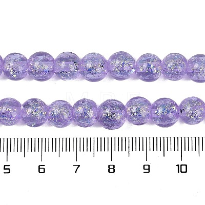 Handmade Foil Lampwork Beads Strands FOIL-K003-06A-01-1